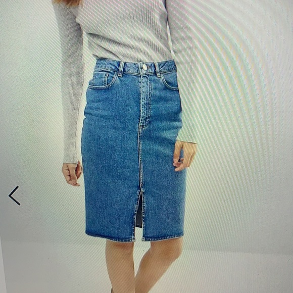 ASOS Dresses & Skirts - NWT ASOS Denim Pencil Skirt in Mid Wash